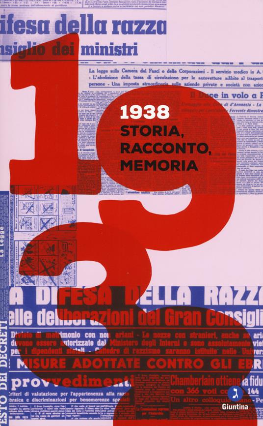 1938. Storia, racconto, memoria - copertina