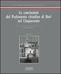 Le conclusioni del parlamento cittadino di Bari nel '500 - copertina