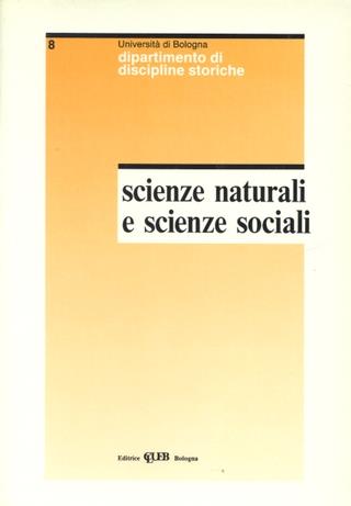 Rapporti tra scienze naturali e sociali nel panorama epistemologico contemporaneo - copertina