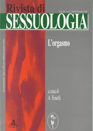 Rivista di sessuologia (1996). Vol. 2: L'orgasmo. - copertina