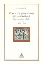 Concetti e proposizioni sovraconcettuali. Proposta di calcolo