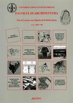 Facoltà di architettura. Tesi di laurea con dignità di pubblicazione a. a. 1997-98