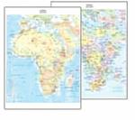 Cartina Geografica Fisico / Politica 29,7x42 Africa