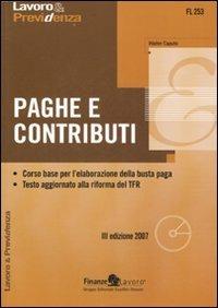 Paghe e contributi. Con CD-ROM - Walter Caputo - copertina