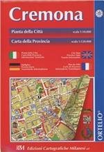 Cremona. Pianta della città 1:10.000. Carta della provincia 1:120.000. Itinerari turistici