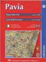 Pavia. Pianta della città 1:13.000. Carta della provincia 1:150.000