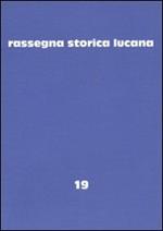 Rassegna storica lucana. Vol. 19