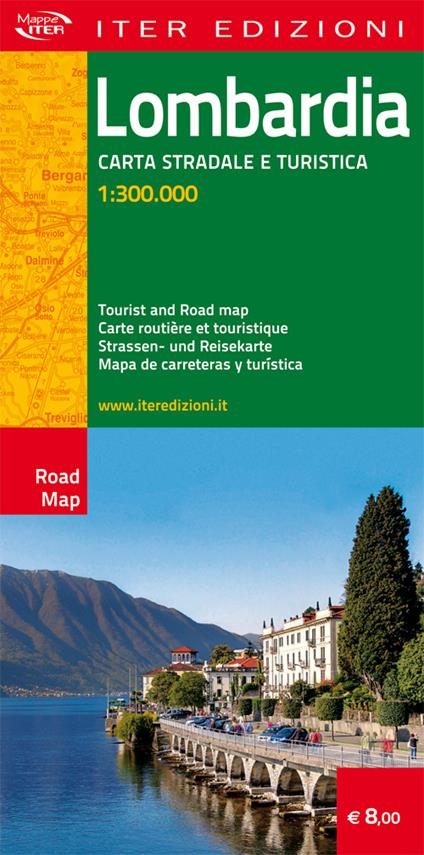 Lombardia. Carte stradale e turistica 1:300.000. Ediz. multilingue - copertina