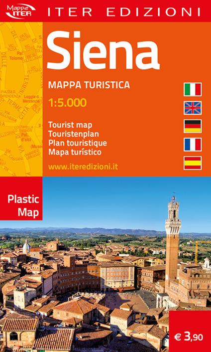 Siena. Mappa turistica 1:5.000. Ediz. multilingue - copertina