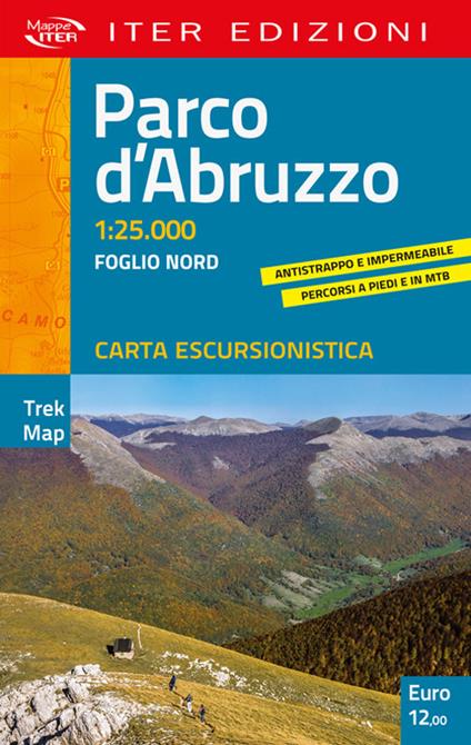 Parco d'Abruzzo. Carta escursionistica 1:25.000 - copertina