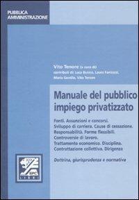 Manuale del pubblico impiego privatizzato - copertina