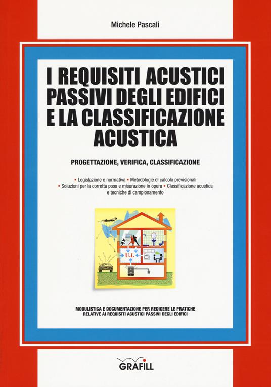 I requisiti acustici passivi degli edifici e la classificazione acustica. Progettazioine, verifica, classificazione - Michele Pascali - copertina