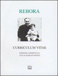 Curriculum vitae - Clemente Rebora - copertina