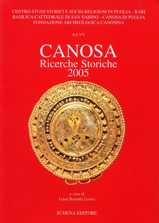 Canosa. Ricerche storiche 2005 - copertina