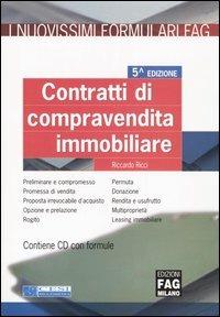 Contratti di compravendita immobiliare. Con CD-ROM - Riccardo Ricci - copertina