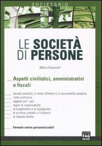 Le società di persone - Mario Frascarelli - copertina