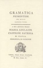 Grammatica piemontese (rist. anast. 1783)