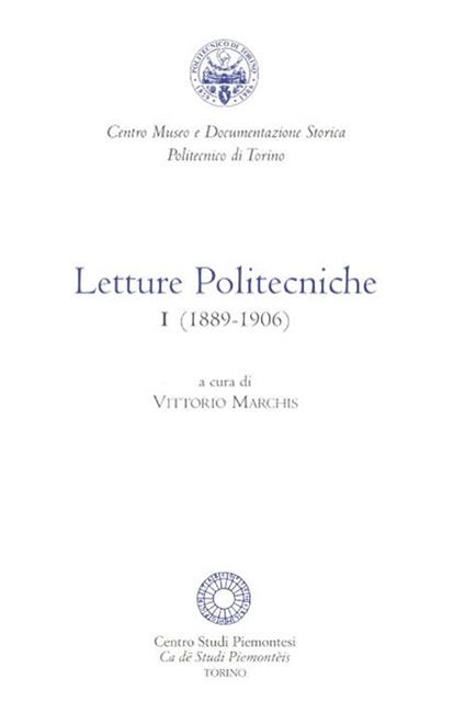 Letture politecniche (1889-1906) - copertina