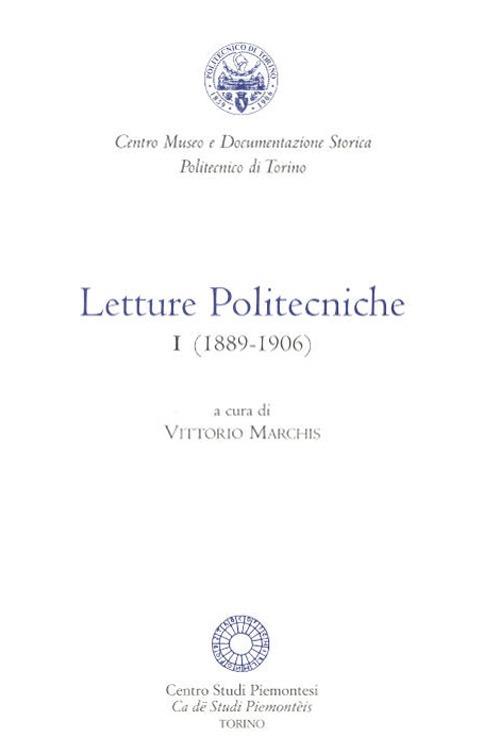 Letture politecniche (1889-1906) - copertina