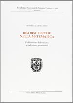 Risorse fisiche nella matematica. Dal finitismo hilbertiano ai calcolatori quantistici