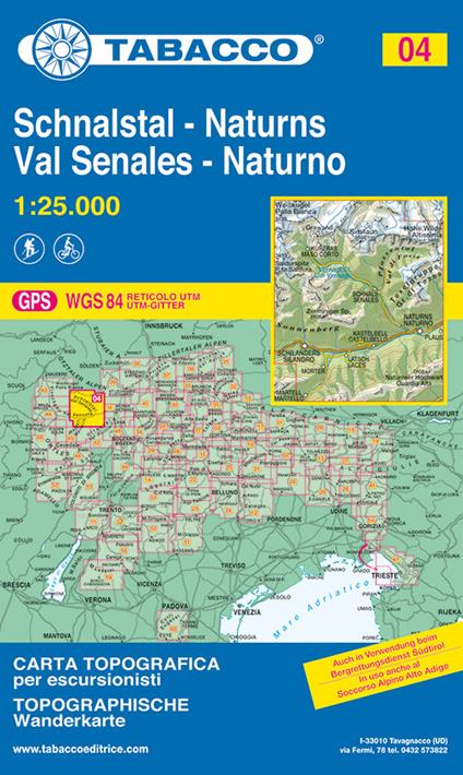 Val Senales 1:25.000 - copertina