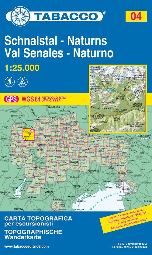 Val Senales 1:25.000 - copertina