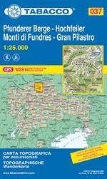 Gran Pilastro. Monti di Fundres 1:25.000