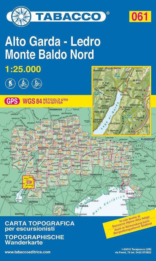 Alto Garda e Ledro. Monte Baldo Nord 1:25.000 - copertina