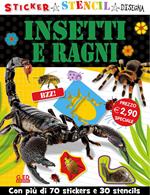 Insetti e ragni. Stickers stencil disegna. Ediz. illustrata