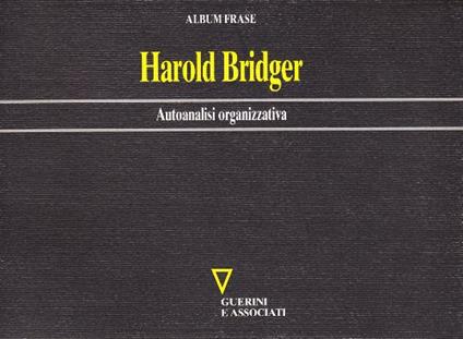 Autoanalisi organizzativa - Harold Bridger - copertina