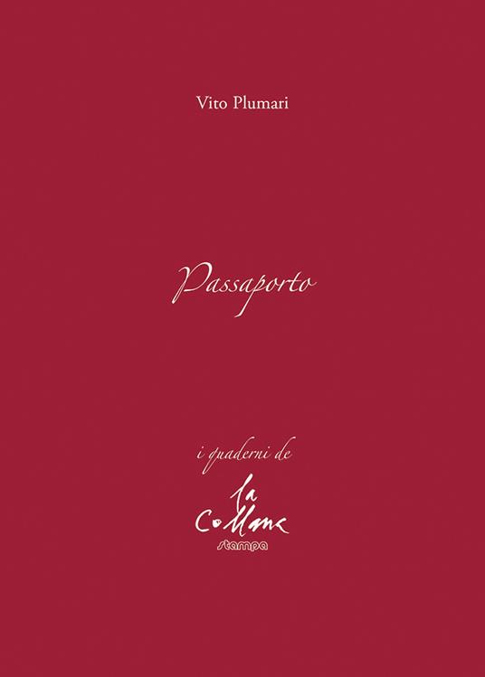 Passaporto - Vito Plumari - copertina