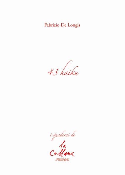 43 haiku - Fabrizio De Longis - copertina