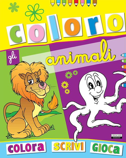 Coloro gli animali. Tutto un mondo di animali da colorare. Ediz. illustrata. Vol. 1 - copertina