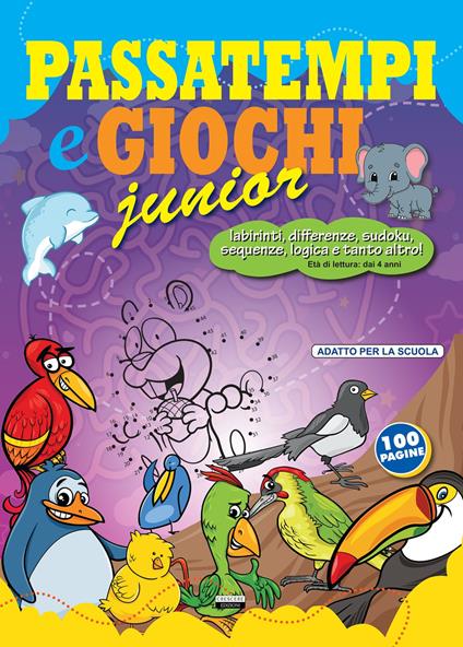 Passatempi e giochi junior. Viola. Ediz. illustrata - copertina