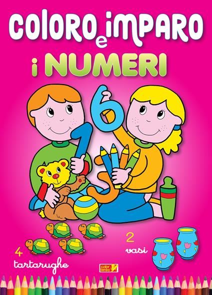 Coloro e imparo i numeri - copertina