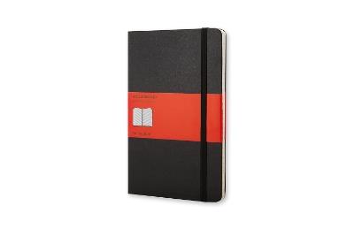 Rubrica Moleskine pocket copertina rigida nero. Black