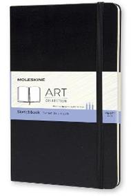 Album per schizzi Art Sketchbook Moleskine large copertina rigida nero. Black