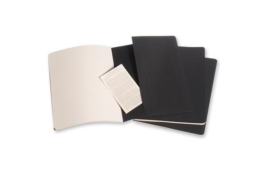 Quaderno Cahier Journal Moleskine XL a pagine bianche nero. Black. Set da 3  - Moleskine - Cartoleria e scuola | laFeltrinelli