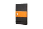 Taccuino reporter Moleskine pocket a righe copertina rigida nero. Black