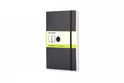 Taccuino Moleskine pocket a pagine bianche copertina morbida nero. Black