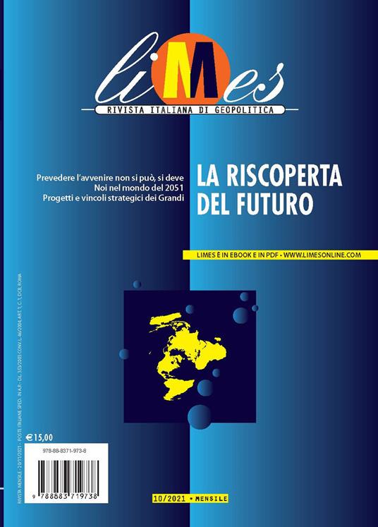 Limes. Rivista italiana di geopolitica (2021). Vol. 10: La riscoperta del futuro - copertina