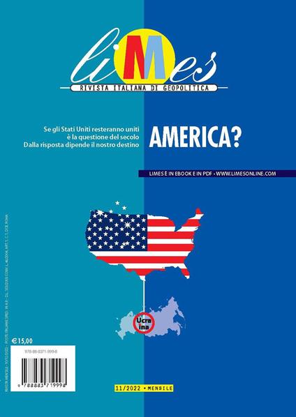 Limes. Rivista italiana di geopolitica (2022). Vol. 11: America? - copertina