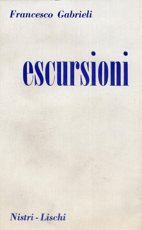 Escursioni - Francesco Gabrieli - copertina