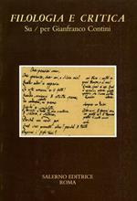 Su/per Gianfranco Contini. Fascicolo speciale di «Filologia e Critica»