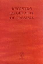 Registro degli atti di Cresima