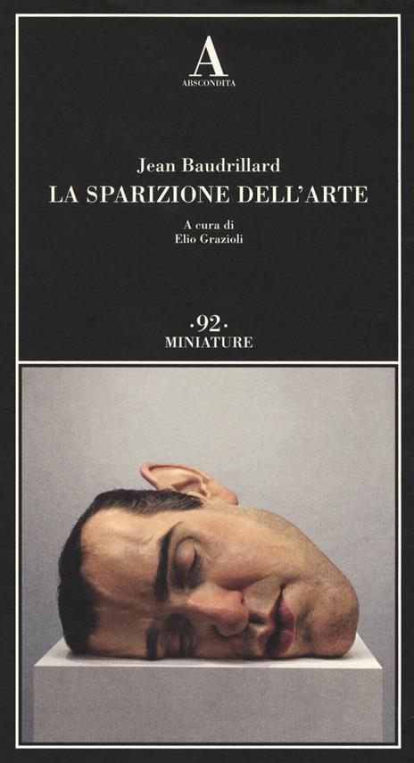 La sparizione dell'arte - Jean Baudrillard - copertina