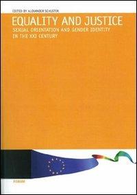 Equality and justice. Sexual orientation and gender identity in the XXI century - copertina