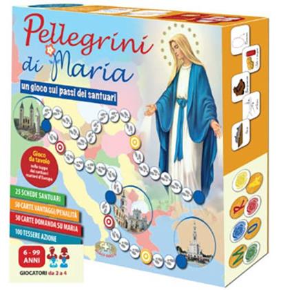 Pellegrini di Maria. Un gioco sui passi dei santuari. Ediz. a caratteri grandi. Con Gioco - copertina