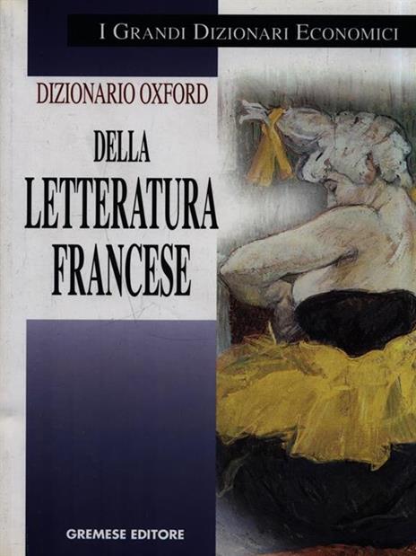 Dizionario della letteratura francese - copertina