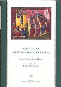 Res et signa. Studi di Maria Elena Reina. Ediz. italiana e latina - copertina